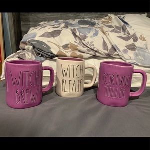 Rae Dunn purple mug bundle